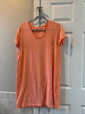 Universal Thread Peach Short Sleeve T-Shirt Dress